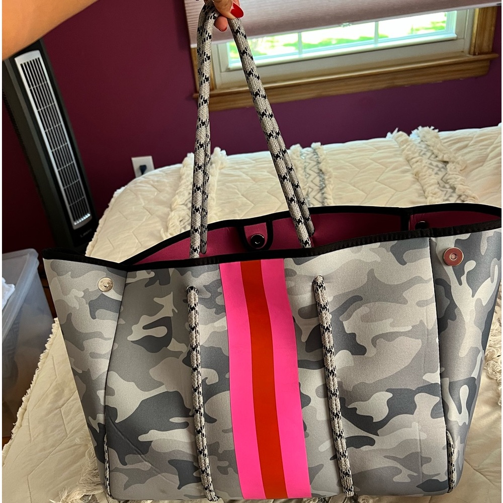 Neoprene Camo Tote Bag